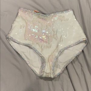High Waisted Sequin Festival Bottoms